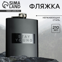 Фляжка Stay young, 210 мл Фляжка Stay young, 210 мл