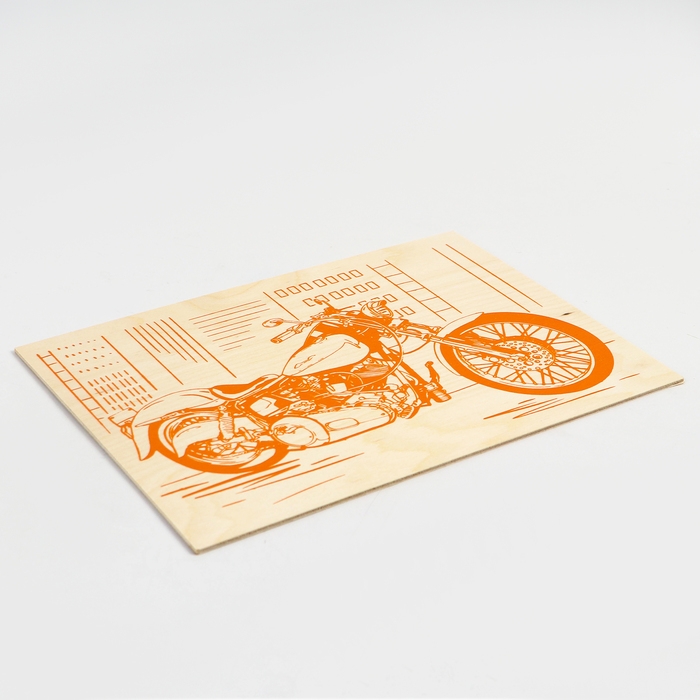 Основы для выжигания &laquo;Мотоцикл&raquo; 30х21 см