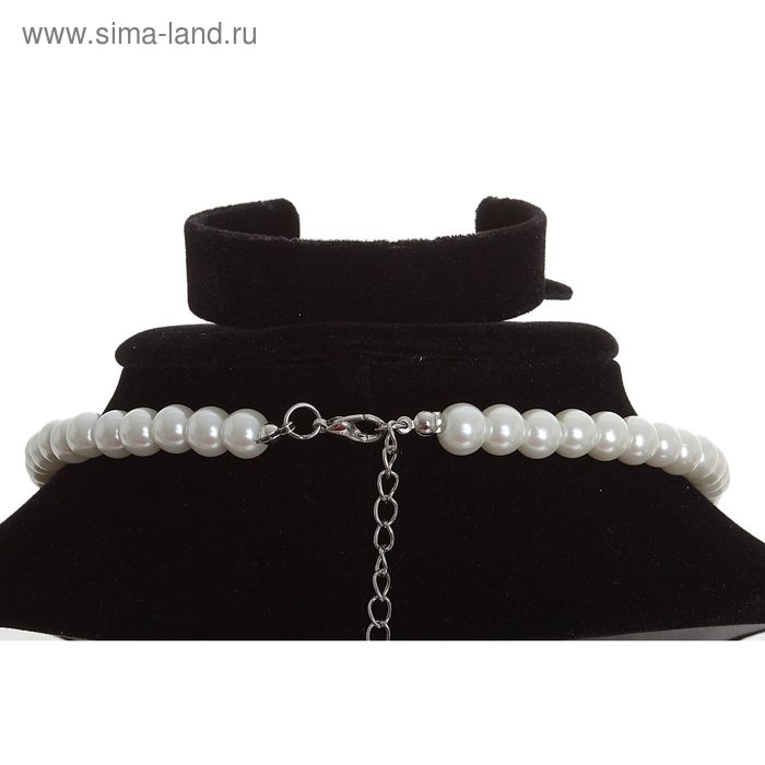 Бусы &laquo;Шар&raquo; нить, классика, шар №10, цвет белый, L=45 см