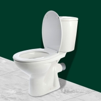 Унитаз компакт ЛЗСФ "Универсал NEW 90", нижняя подводка, прямой выпуск, сиденье,кнопка