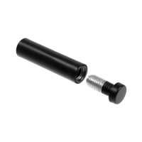 Дистанционный держатель для табличек, 12х50 мм, цвет черный,набор 10 шт.