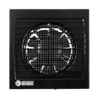 Вентилятор вытяжной "КосмоВент" В100, d=100 мм, 10 Вт, 40 дБ, 105 м&sup3;/ч, без выключ, черный