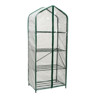 Парник-стеллаж, 4 полки, 160 &times; 65 &times; 40 см, металлический каркас d = 16 мм, чехол из спанбонда 60 г/м&sup2;