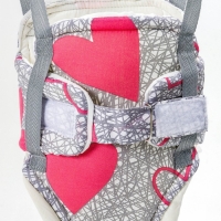 Прыгунки №1, 2в1 &laquo;Розовые сердечки&raquo; (прыгунки, качели, тарзанка)