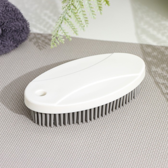 Щётка универсальная Raccoon, 12&times;6,5&times;2,5 см, TPR ворс, 1,6 см