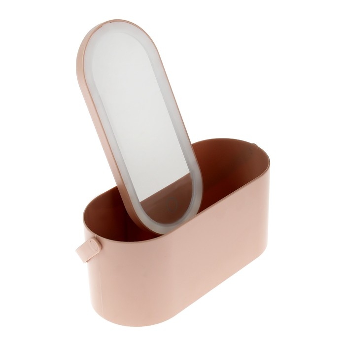 Кейс для косметики с зеркалом KZ-14, подсветка, 96 диодов Кейс для косметики с зеркалом KZ-14, подсветка, 96 диодов