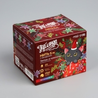 Гирлянда &laquo;Нить&raquo; 5 м с насадками &laquo;Звезда в крапинку&raquo;, IP20, прозрачная нить, 20 LED, свечение мульти (RG/RB), мигание, 220 В