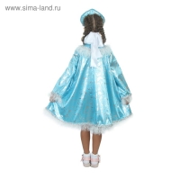 Карнавальный костюм "Снегурочка с кокеткой", атлас, кокошник, платье, р-р 34, рост 134 см Карнавальный костюм "Снегурочка с кокеткой", атлас, кокошник, платье, р-р 34, рост 134 см