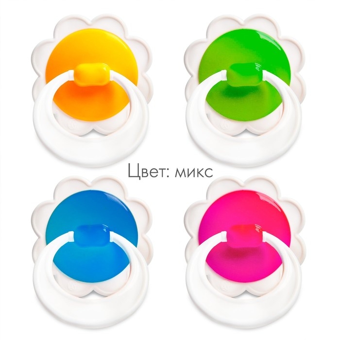 Соска - пустышка латексная классическая «Ромашка», от 0 мес., цвет МИКС Соска - пустышка латексная классическая «Ромашка», от 0 мес., цвет МИКС