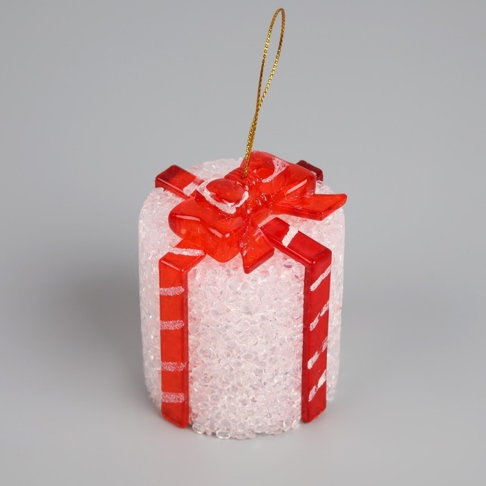 Светодиодная фигура «Подарок» 7.5 см, пластик, батарейки AG13х3 (в комплекте), свечение мульти (RGB) Светодиодная фигура «Подарок» 7.5 см, пластик, батарейки AG13х3 (в комплекте), свечение мульти (RGB)