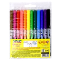 Фломастеры 12 цветов классические "ЗАЙЧИКИ" Каляка-Маляка, круглый корпус с принтом, блистер, 3+ Фломастеры 12 цветов классические "ЗАЙЧИКИ" Каляка-Маляка, круглый корпус с принтом, блистер, 3+