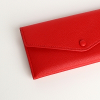 Кошелёк женский на кнопке, цвет красный Кошелёк женский на кнопке, цвет красный