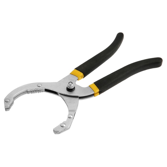 Съемник масляного фильтра ТУНДРА, тип Съемник масляного фильтра ТУНДРА, тип "клещи", обрезиненные рукоятки, 60 - 90 мм