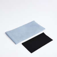 Чехол для очков на хлопушке, длина 17,5 см, цвет голубой Чехол для очков на хлопушке, длина 17,5 см, цвет голубой