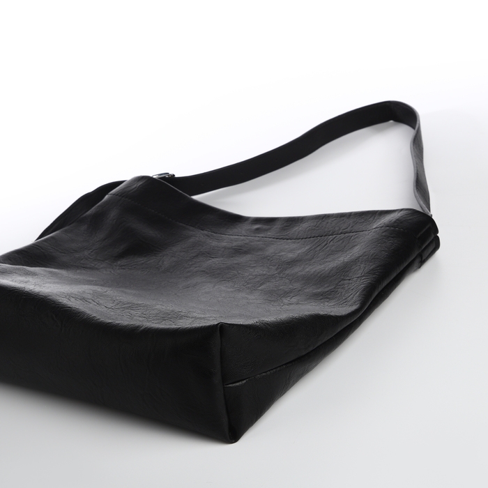 Сумка-мешок женская, на магните, косметичка, цвет чёрный Сумка-мешок женская, на магните, косметичка, цвет чёрный