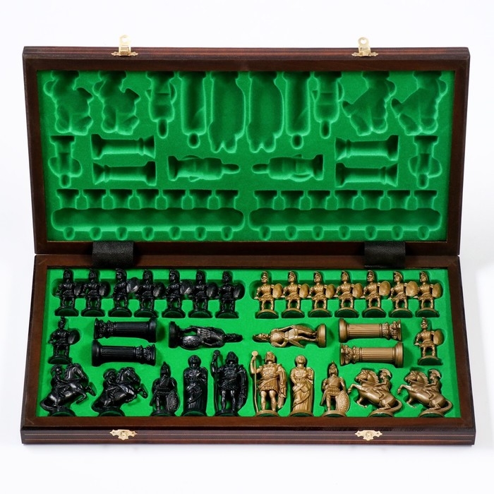 Шахматы польские деревянные Madon "Спартанские", 49 х 49 см, король h-10 см, утяжелённые