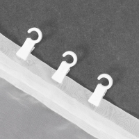 Зажим для штор, 35 &times; 20 &times; 15 мм, 10 шт, цвет белый