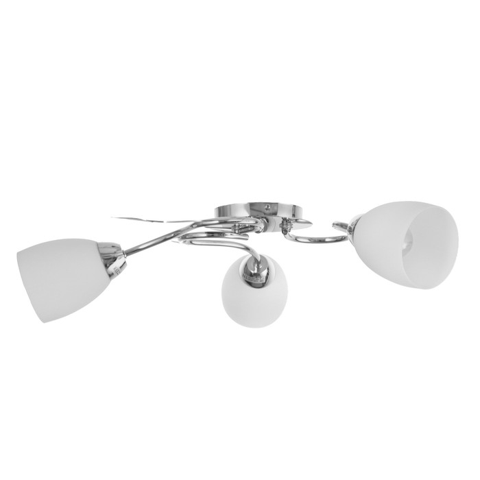 Люстра "Джил" 3х60Вт Е27 Хром 58х58х22см