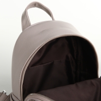 Рюкзак женский на молнии, цвет бежевый Рюкзак женский на молнии, цвет бежевый