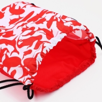 Мешок для обуви на шнурке, цвет белый/красный Мешок для обуви на шнурке, цвет белый/красный