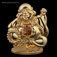 Сувенир &laquo;Будда&raquo;, 9,5&times;8&times;3,5 см, с кристаллами