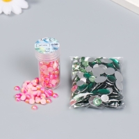 Декор "Градиент розово-кремовый" d=6 мм 10г 200 шт 5х2,5 см МИКС