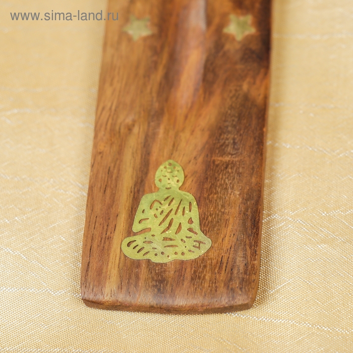 Подставка для благовония Подставка для благовония "Будда" дерево 0,5х3,5х26 см