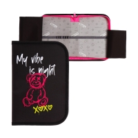 Пенал 1 секция 140 х 210 х 40 мм, откидной карман и косметичка, тканевый, Calligrata TOP Content "Медведь" Пенал 1 секция 140 х 210 х 40 мм, откидной карман и косметичка, тканевый, Calligrata TOP Content "Медведь"