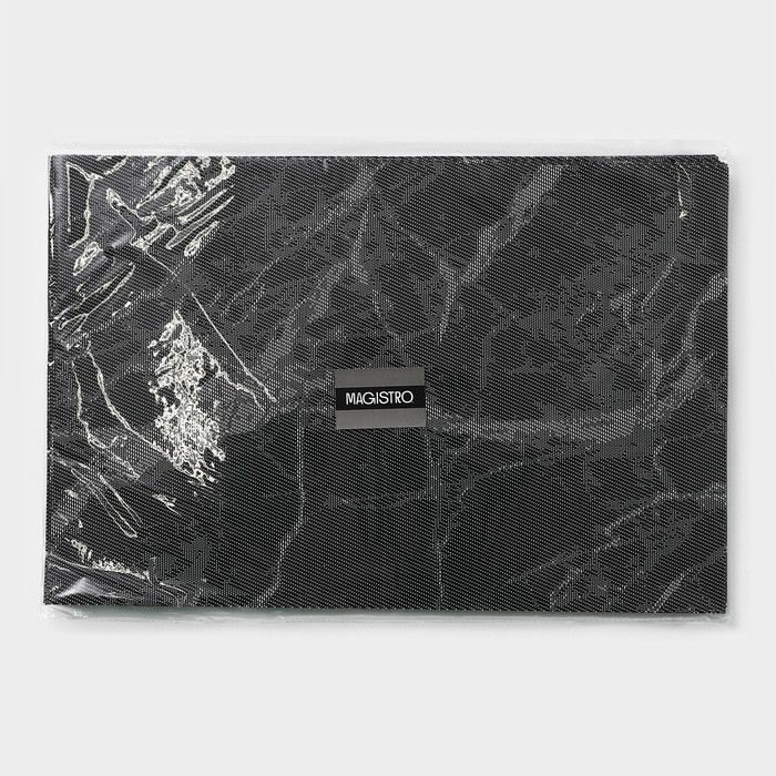 Салфетка сервировочная на стол Magistro &laquo;Мрамор&raquo;, 45&times;30 см, цвет серый