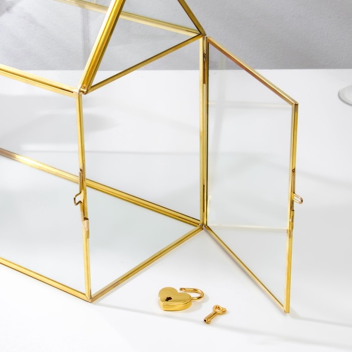 Свадебный банк "Очаг", 25х14,5х24 см, стекло