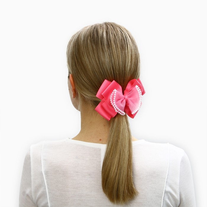 Выпускной.Бант для волос на заколке, 11 см, Кошечка Мари Выпускной.Бант для волос на заколке, 11 см, Кошечка Мари