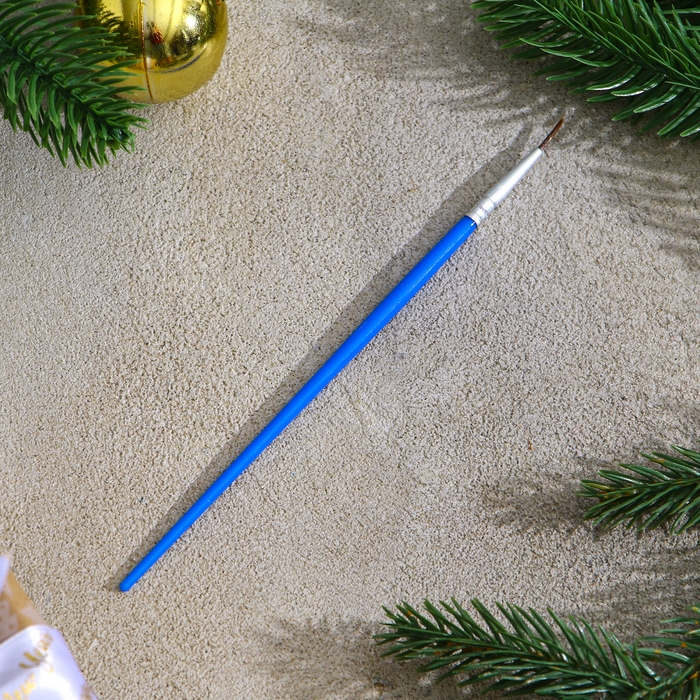 Ёлочное украшение под раскраску &laquo;Шар&raquo; размер: 8 см; 2 шт., кисть