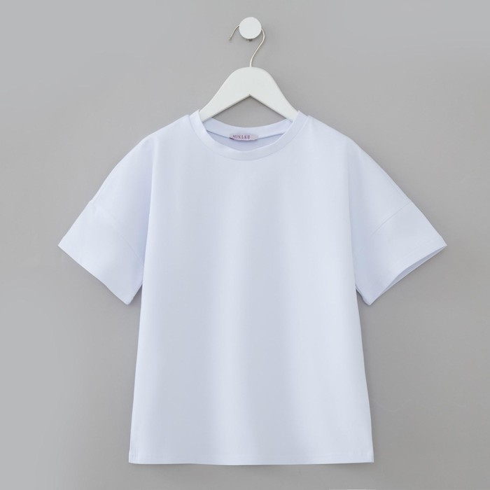 Футболка детская MINAKU:Basic line kids цвет белый, рост 110