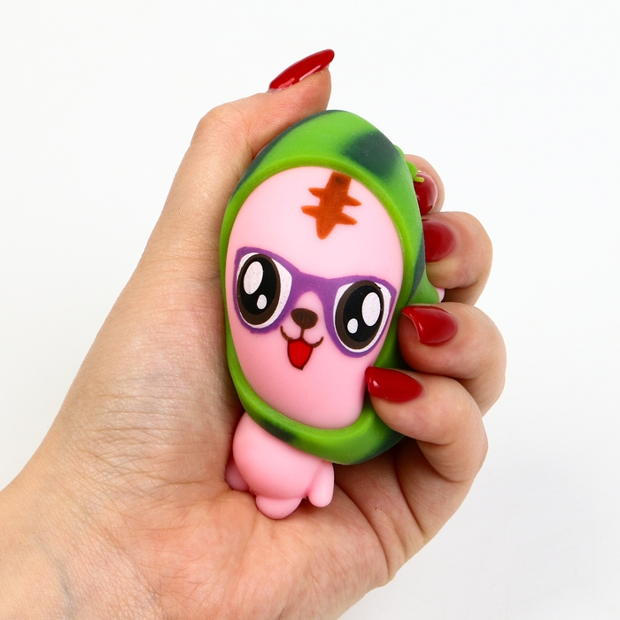 Мялка &laquo;Мишка&raquo; с пастой, цвета МИКС