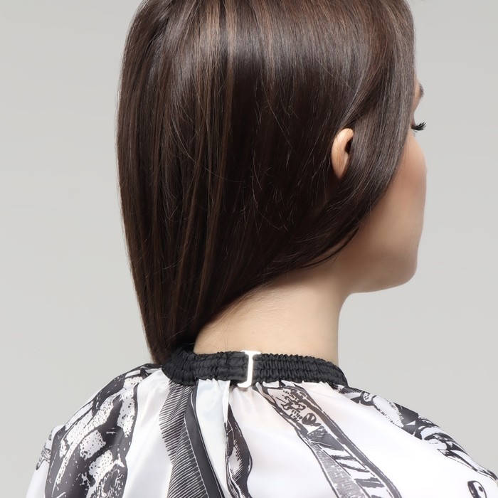 Пеньюар парикмахерский, цвет белый/чёрный Пеньюар парикмахерский, цвет белый/чёрный