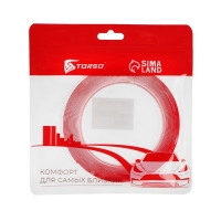 Клейкая лента TORSO, прозрачная, двусторонняя, акриловая, 6 мм &times; 5 м