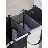 Корзина для белья Доляна Color, складная, тройная, 60&times;36&times;57 см