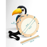 Игрушка детская барабан «Тукан» Игрушка детская барабан «Тукан»