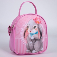 Сумка детская для девочки "Зайка", 16х17см, искусственная кожа