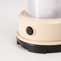 Светильник настольный "Звездное небо" 2Вт LED 3хАА  бежевый   8х8х13см