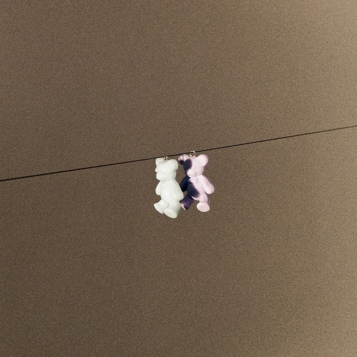 Бусина &laquo;Мишка&raquo; 3,4&times;2,4&times;1 см, (набор 10 шт.), цвет мятный