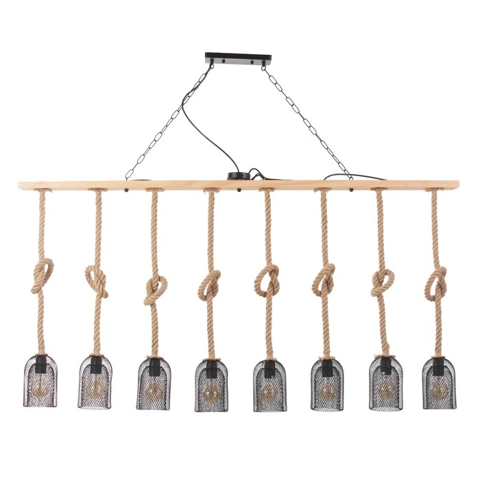 Светильник "Эндо" 8хЕ27 40Вт черный 150х140 см