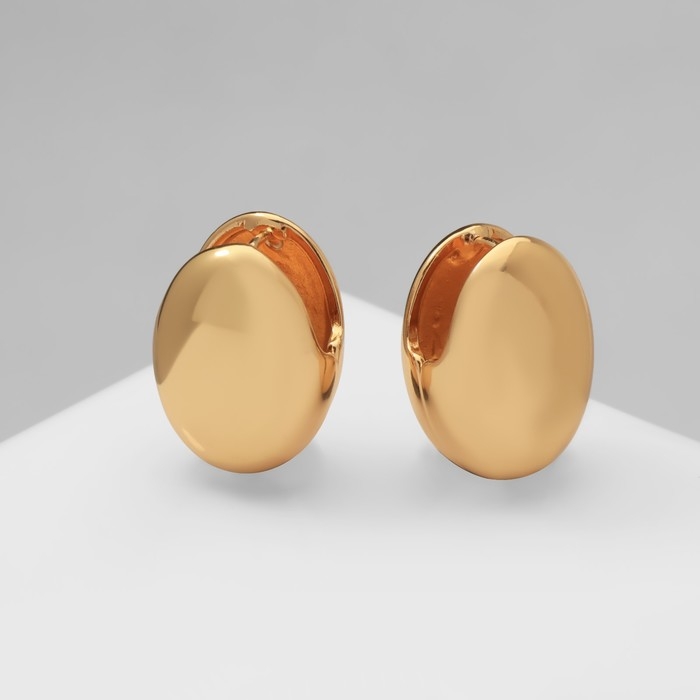 Серьги металл &laquo;Аккорд&raquo; драже, цвет золото