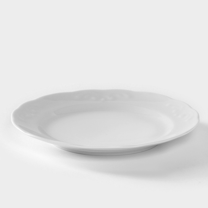 Тарелка фарфоровая &laquo;Надежда&raquo;, d=17,5 см, белая