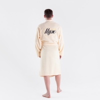 Халат махровый мужской &laquo;Муж лучший&raquo; размер 56-58