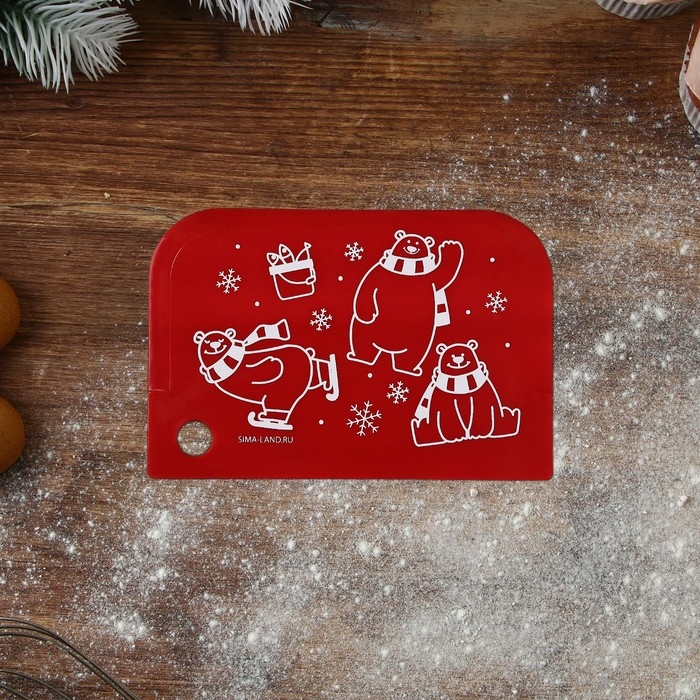 Новый год. Набор кондитерских шпателей &laquo;Всё сбудется&raquo;, 11.5&times;8 см, 11.2&times;6.5 см, 10&times;7 см, 3 шт