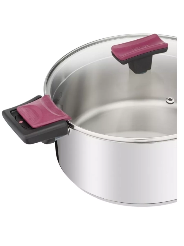 Кастрюля со стеклянной крышкой Cook&Clip 20 см, 2,9 л