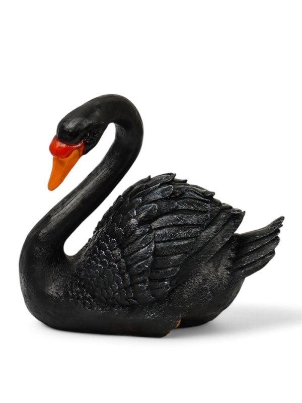 Садовая фигура из полистоуна &laquo;Лебедь&raquo;, 34&times;25&times;40 см