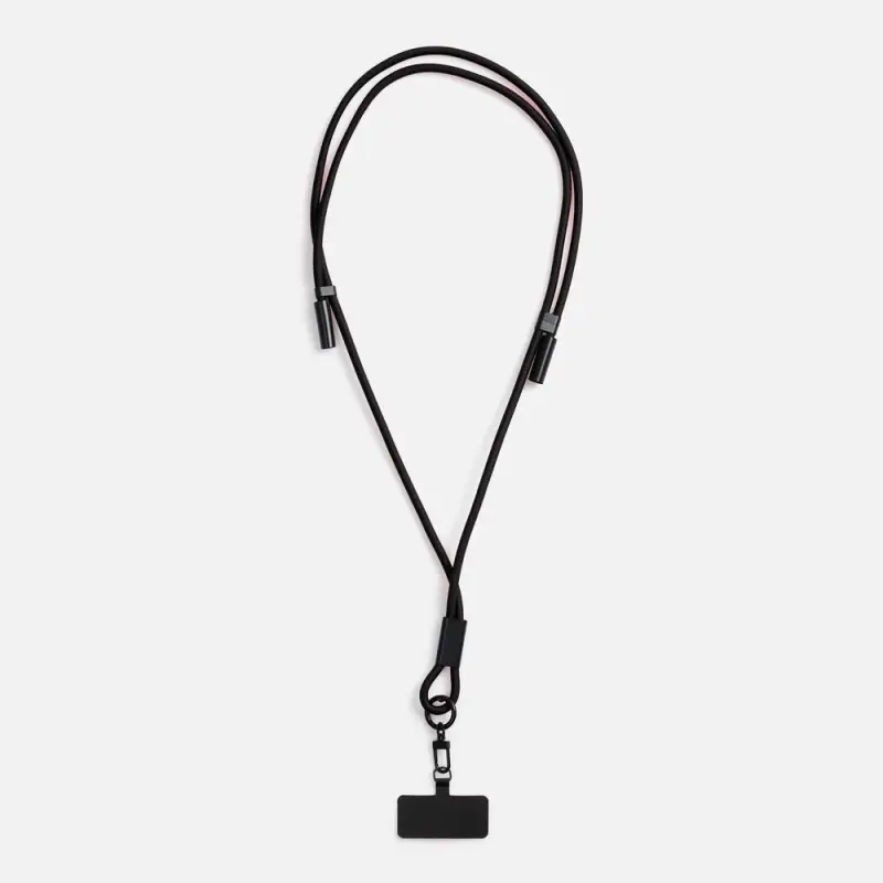 Кабель-ланьярд energyFlex Power Delivery 60 Вт, черный