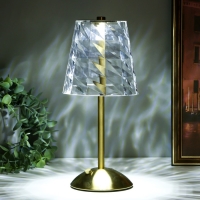 Настольная лампа "Берта" LED USB АКБ золото 13х13х29 см RISALUX Настольная лампа "Берта" LED USB АКБ золото 13х13х29 см RISALUX